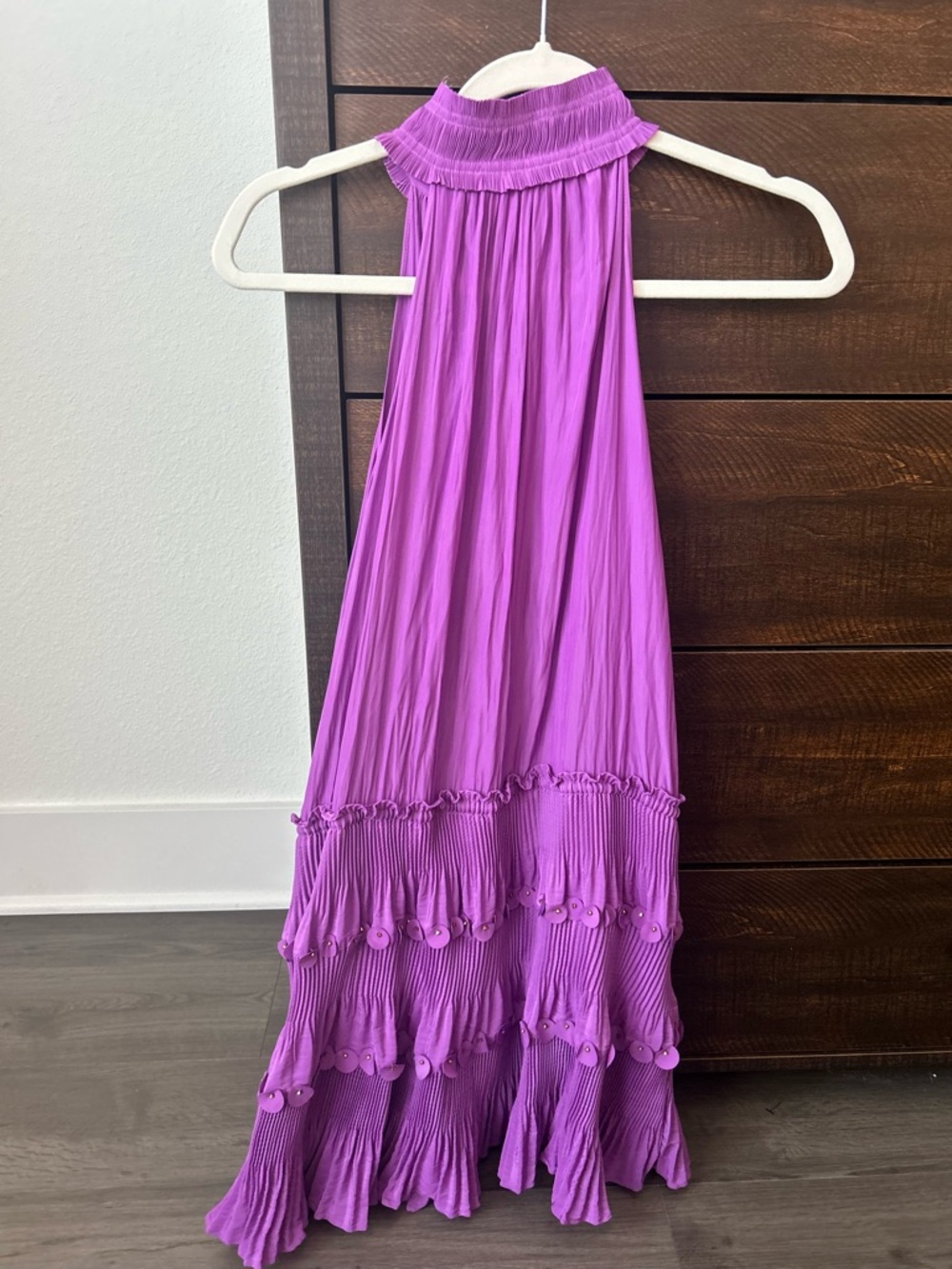 Ramy Brook Purple Halter Maxi Dress